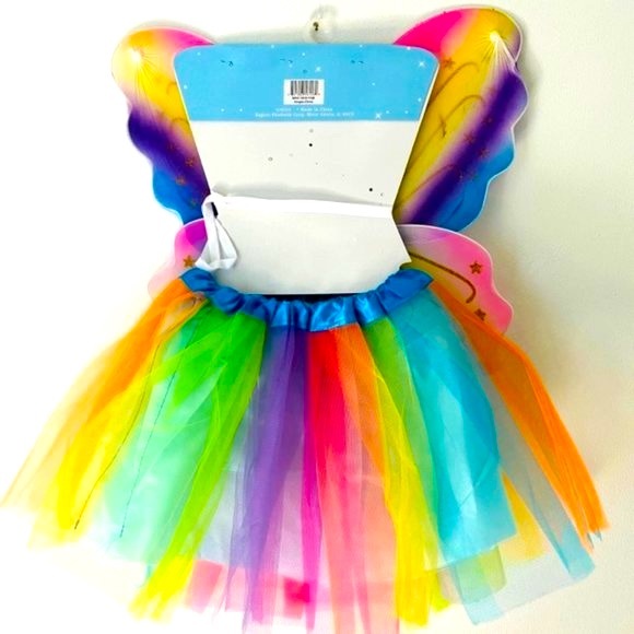 COPY - Children's Rainbow Tutu Fairy 2-pc Costume - Picture 2 of 2